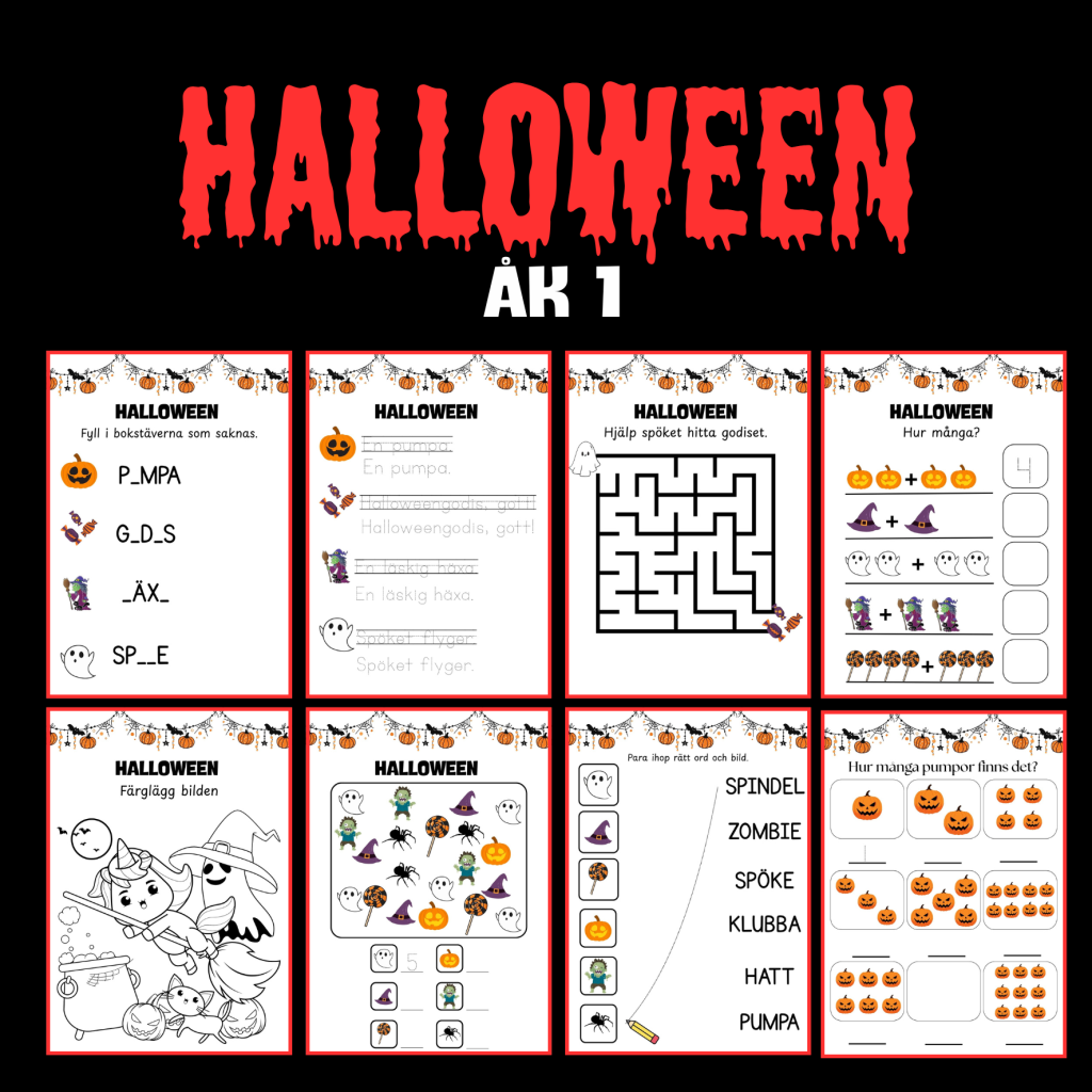 Halloweenhäfte – åk 1