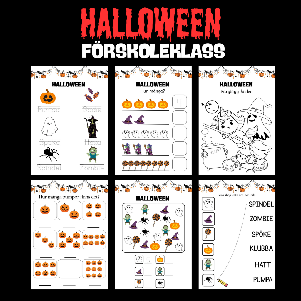 Halloweenhäfte – Förskoleklass