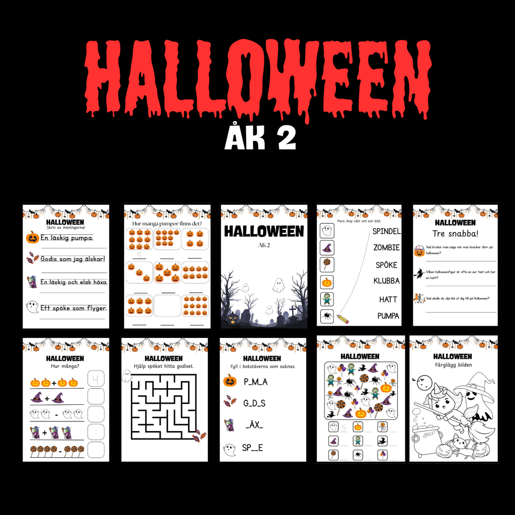 Halloweenhäfte – åk 2