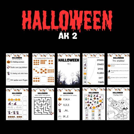 Halloweenhäfte - åk 2