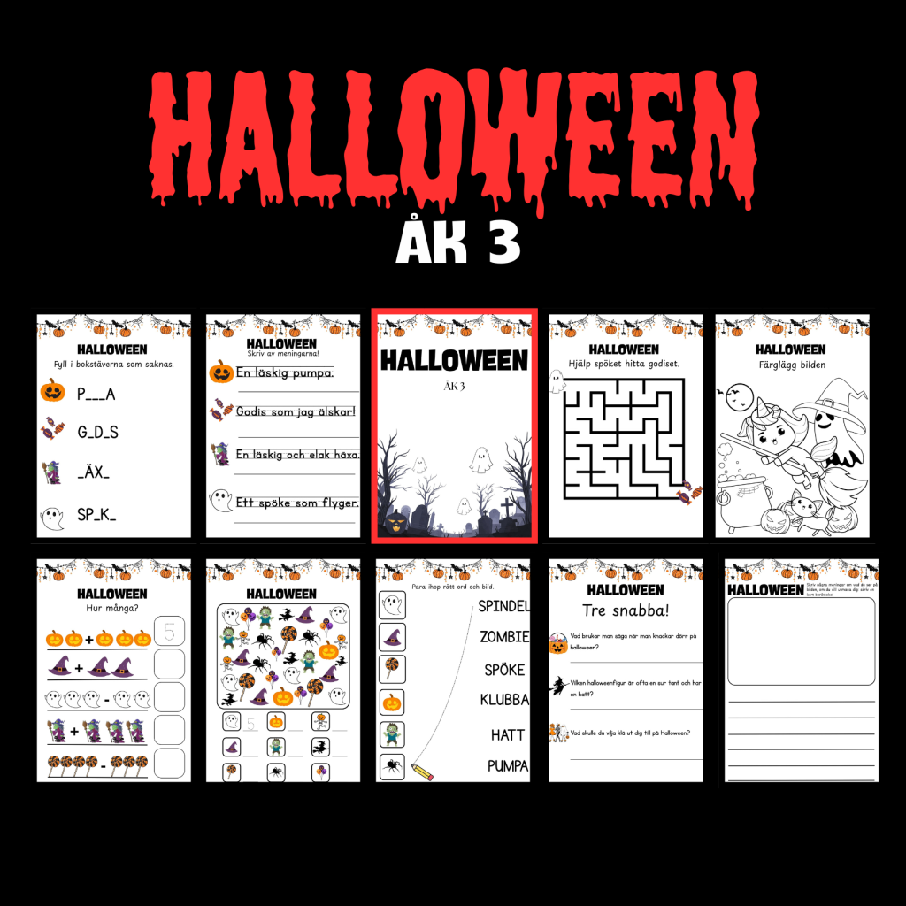 Halloweenhäfte – åk 3