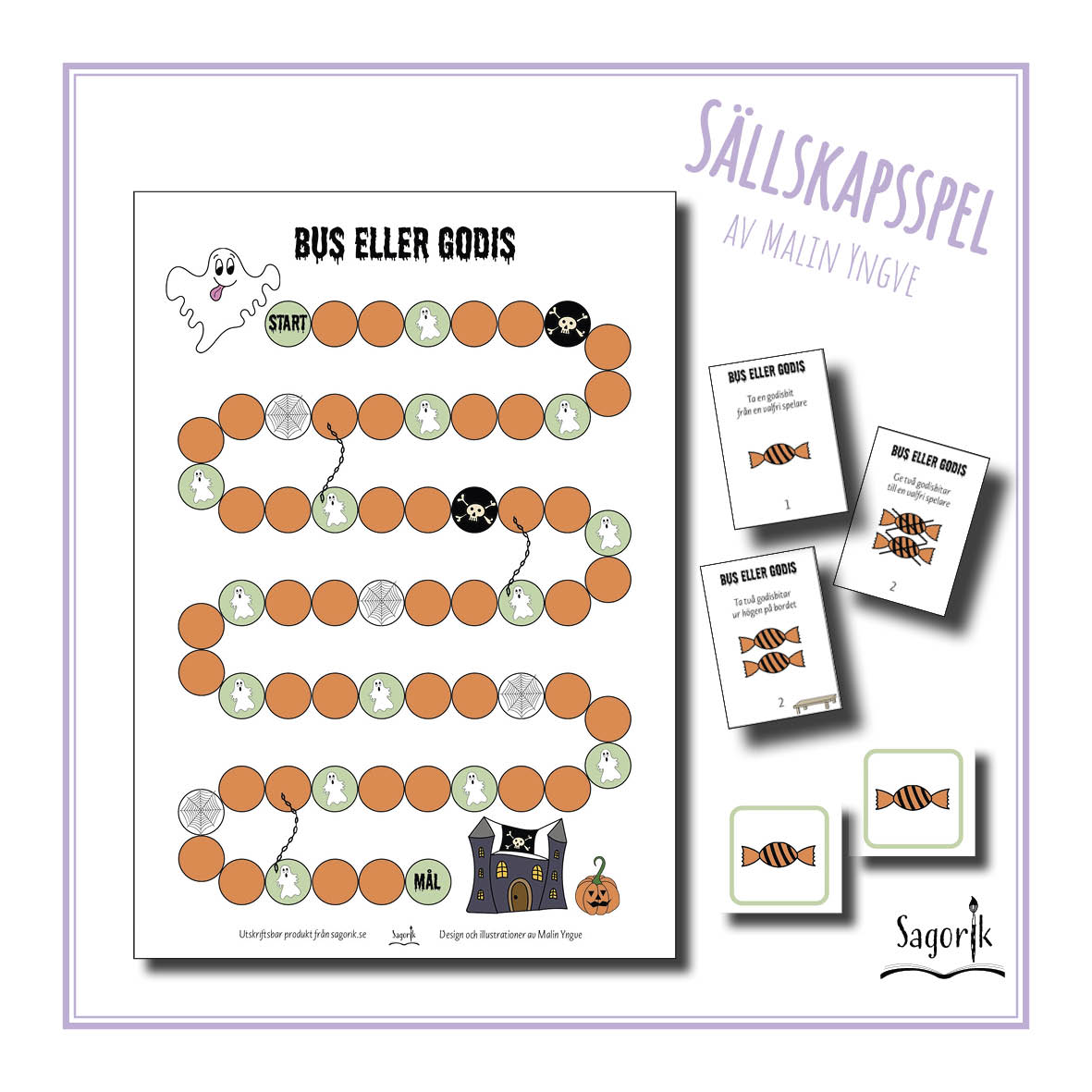 Halloweenspel Bus eller godis