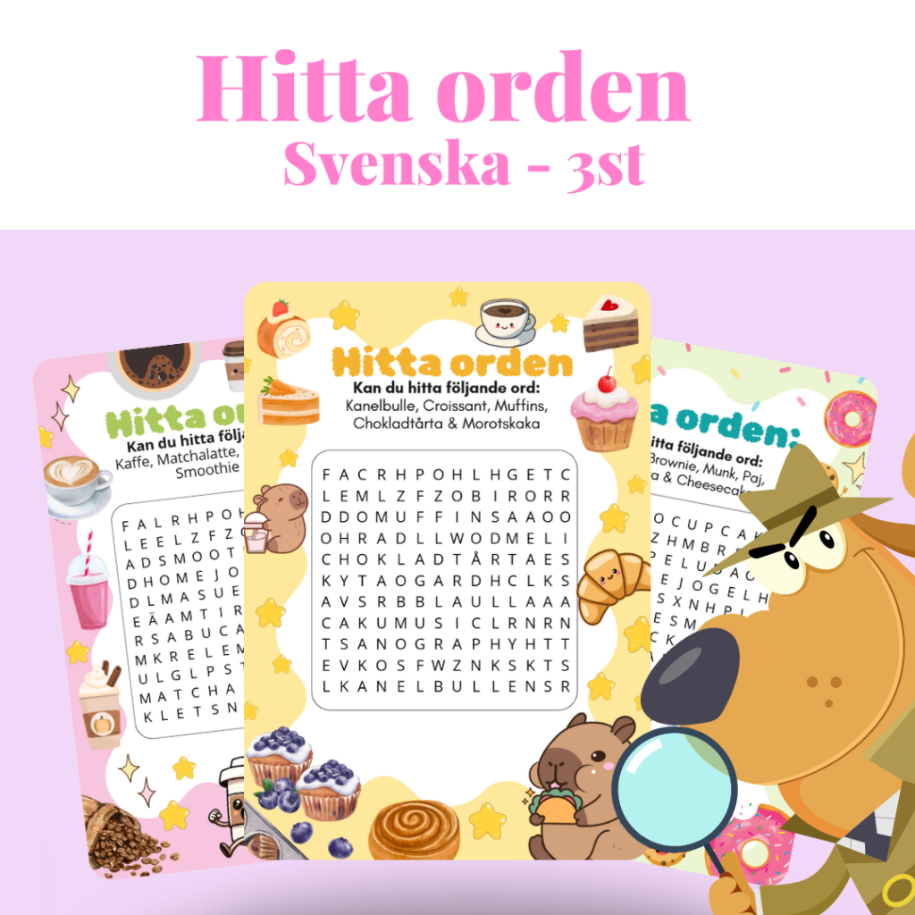 Hitta orden – Svenska