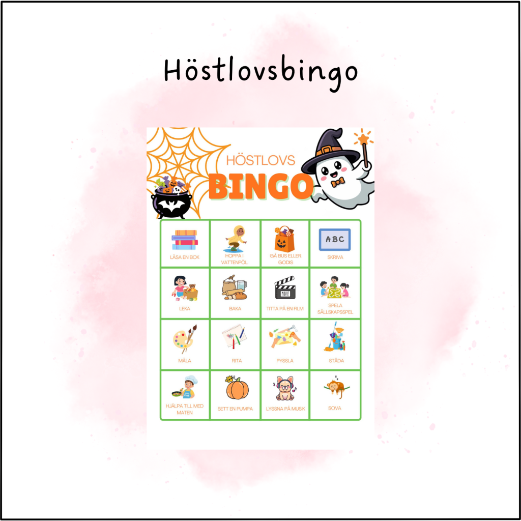 Höstlovsbingo