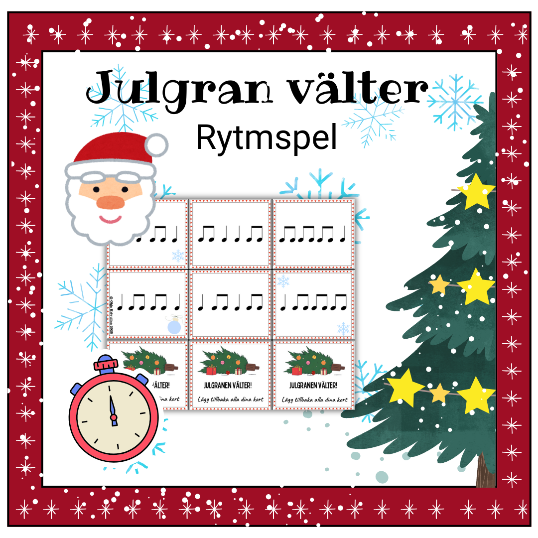 Julgranen välter! Ett roligt rytmspel