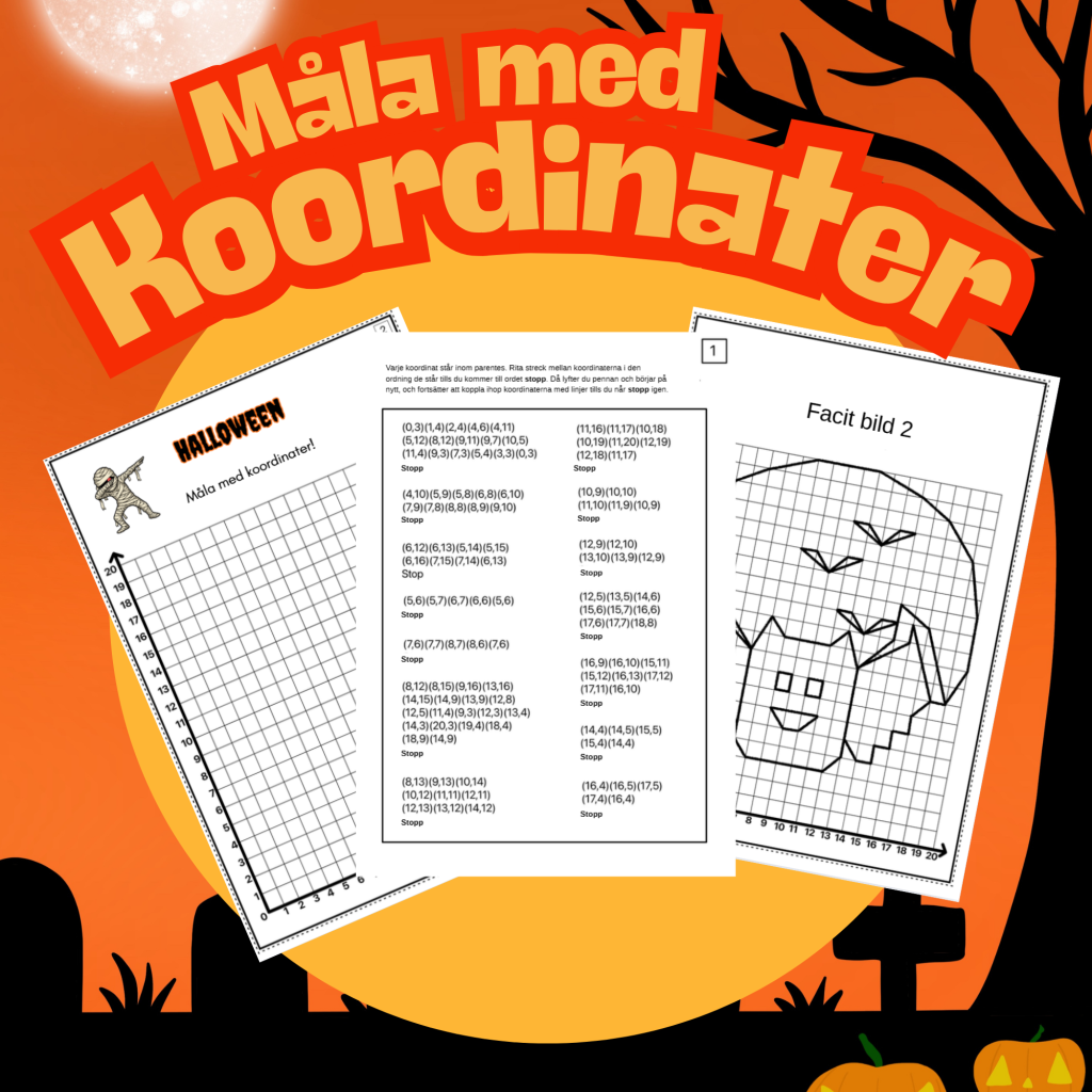 Måla med koordinater Halloween