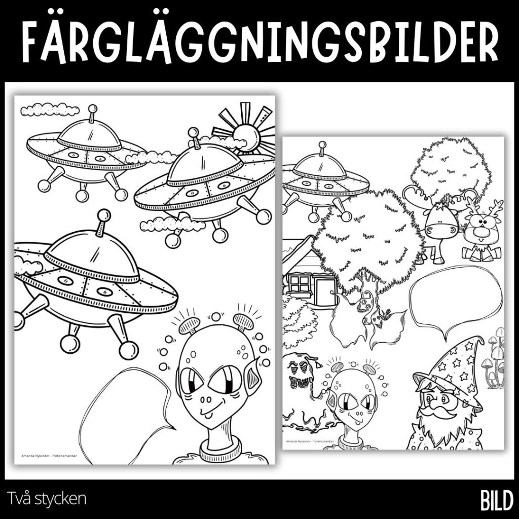 Färgläggningsbilder – Halloween