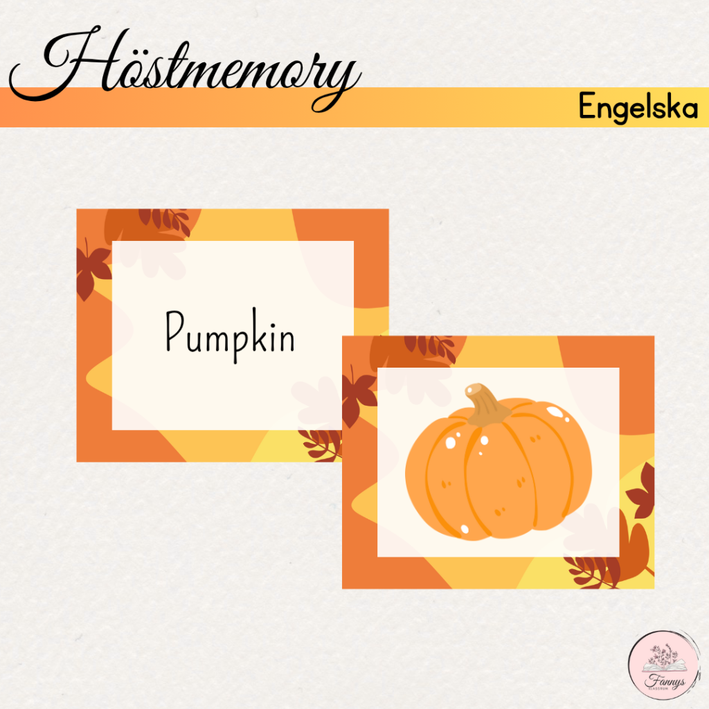 Höstmemory engelska