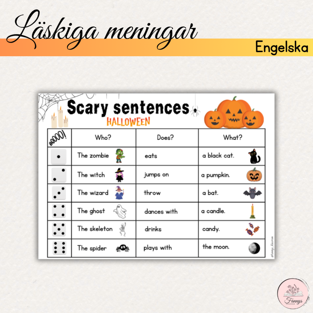 Läskiga meninga- engelska