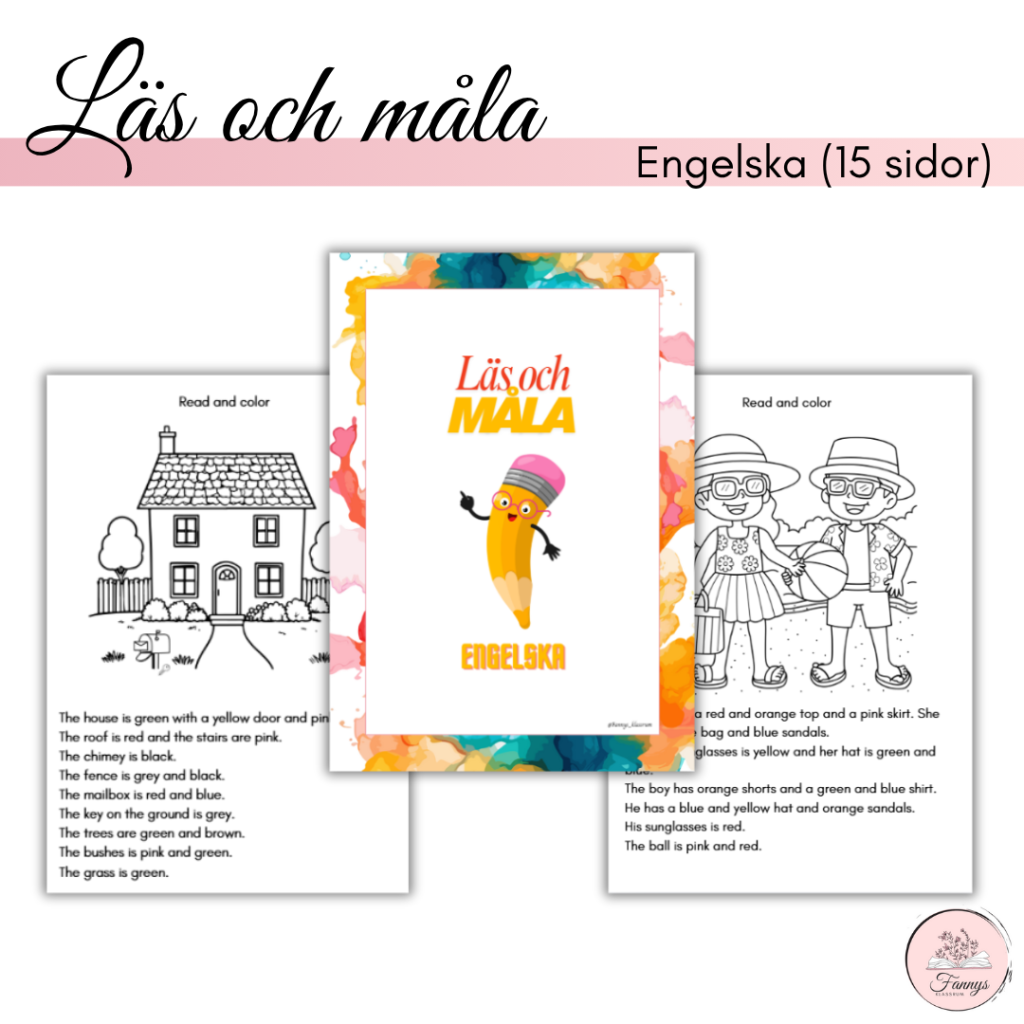 Läs och måla engelska
