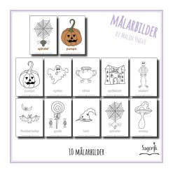 Målarbilder halloween