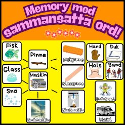 Memory med sammansatta ord!
