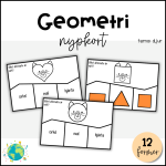 Nypkort – Geometri katt - bild 1
