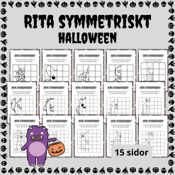 Halloween – Rita symmetriskt, 15 sidor