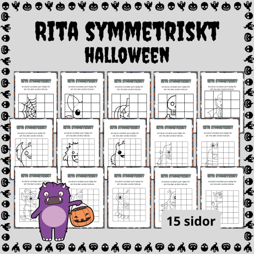 Halloween – Rita symmetriskt, 15 sidor
