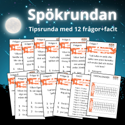 Spökrundan – tipspromenad med 12 frågor + facit