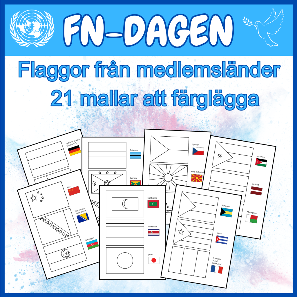 Flaggor från medlemsländer i FN, 21 mallar
