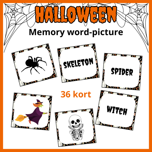 Halloween – Memory English words