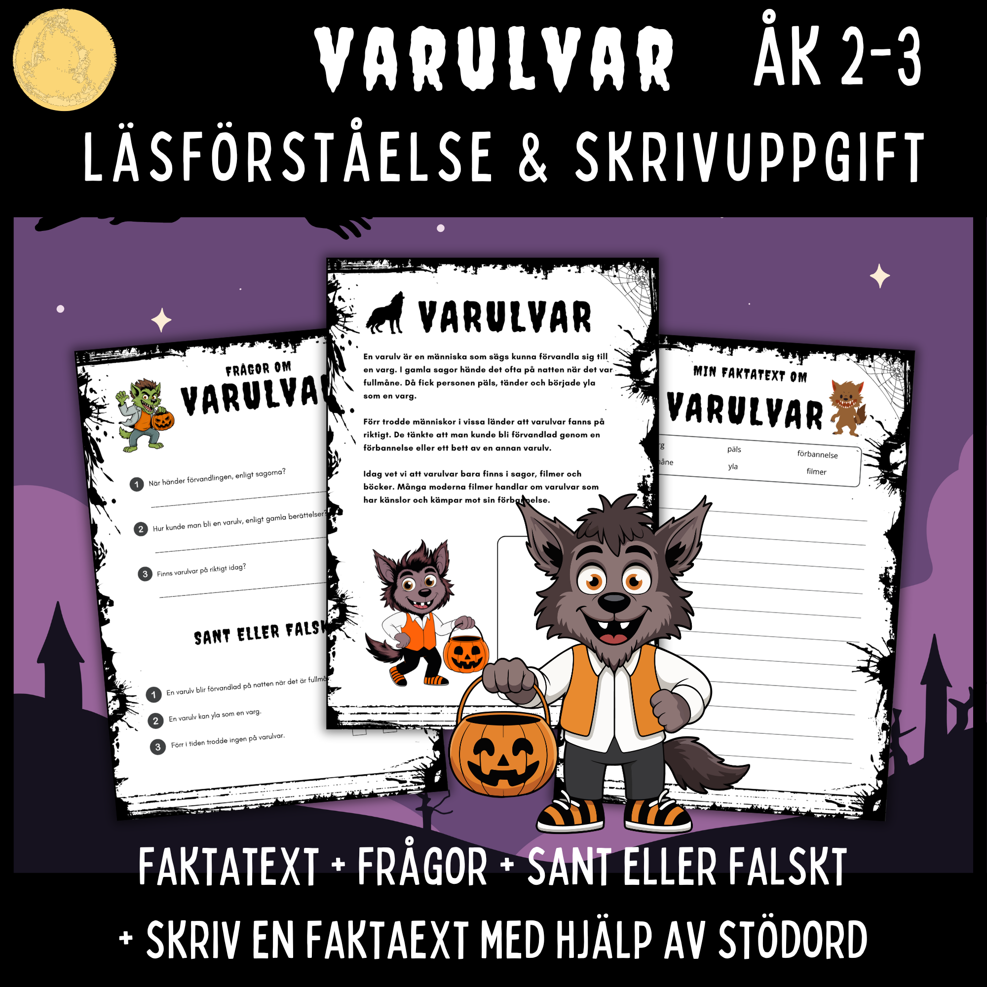 Fakta om Varulvar – spännande läsning för åk 2–3!