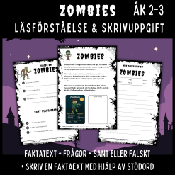 Fakta om Zombies – spännande läsning för åk 2–3!