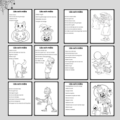 Läs och måla. Halloween.