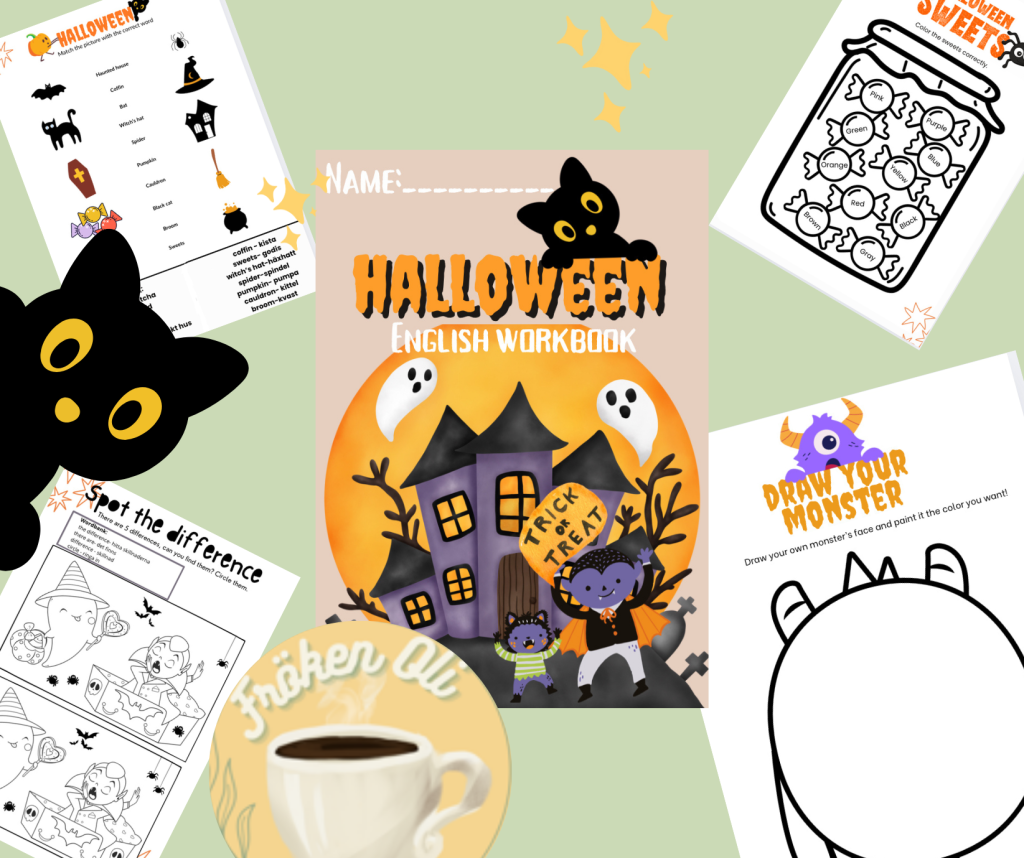 Halloween engelskahäfte