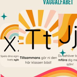 Positiva affirmationer väggalfabet
