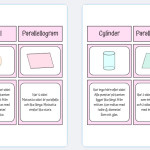 Geometri – Para ihop rätt form, bild, beskrivning (16 stycken) - bild 3