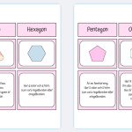 Geometri – Para ihop rätt form, bild, beskrivning (16 stycken) - bild 4