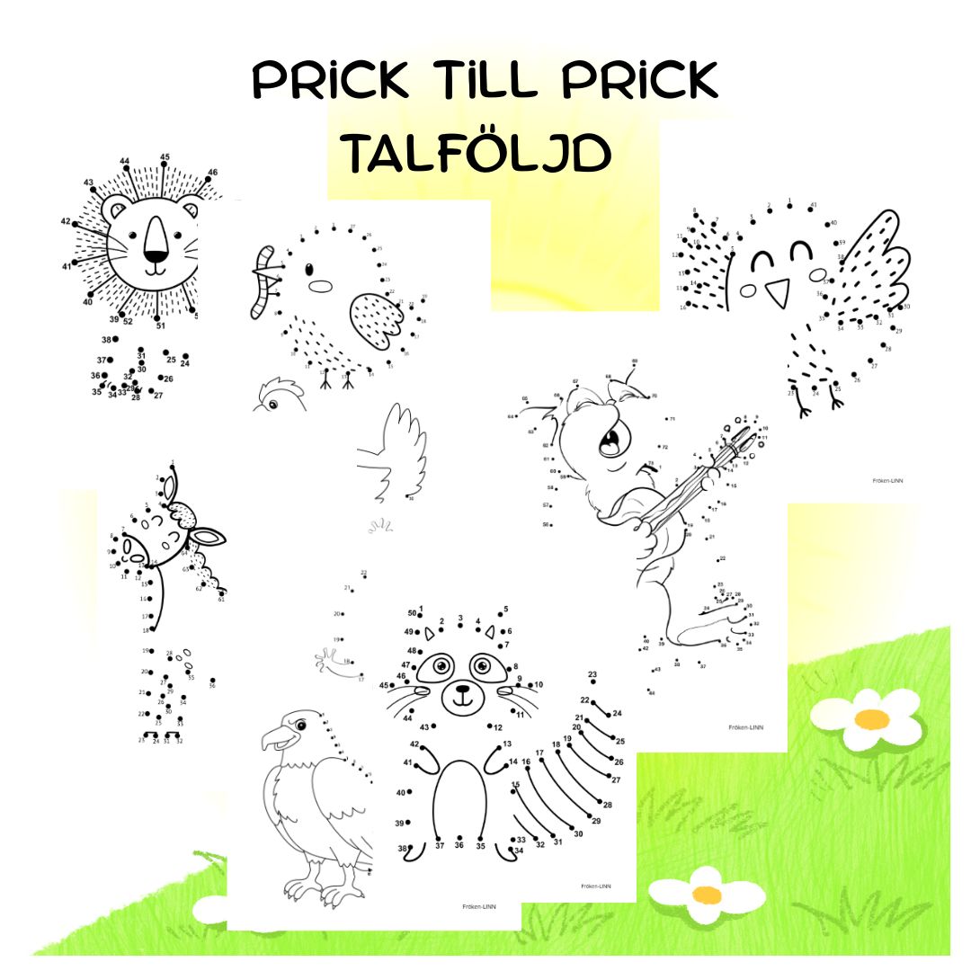 Prick till prick – Träna talföljd!