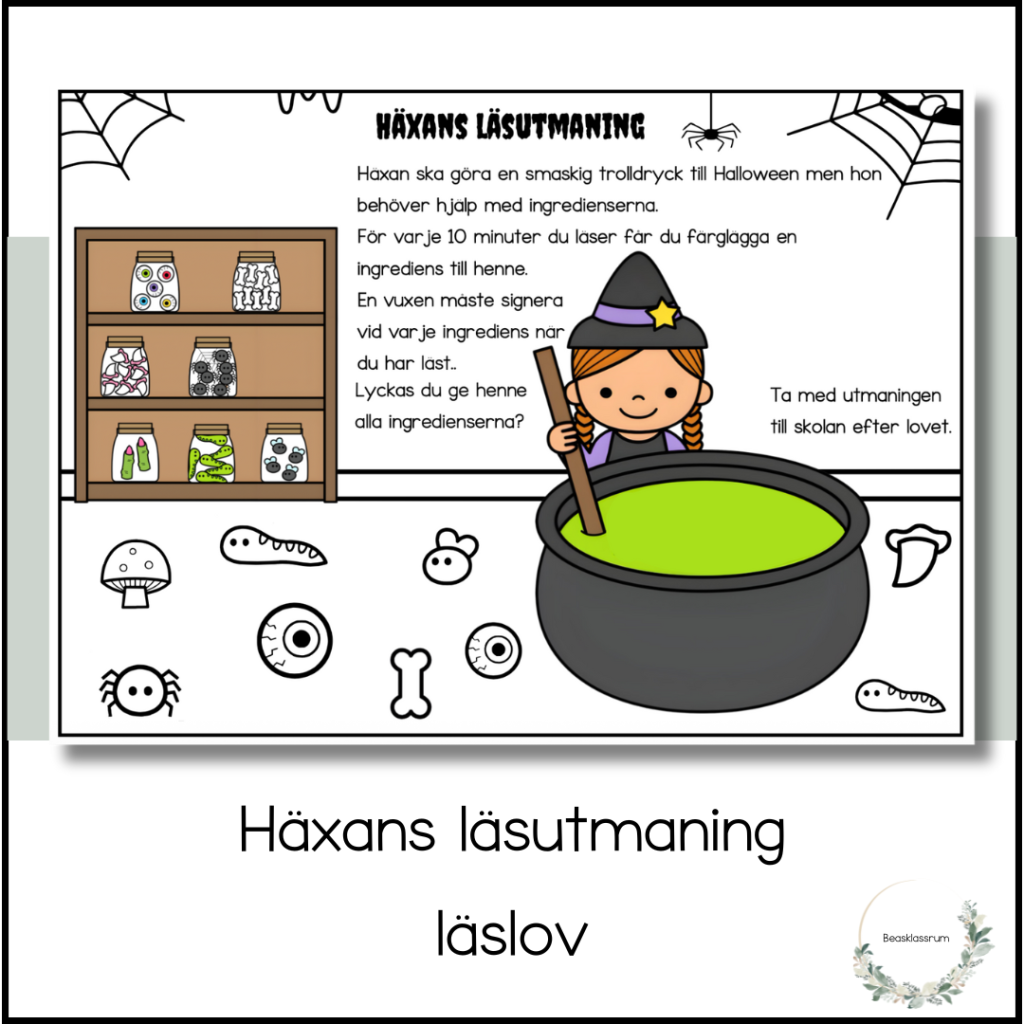 Häxans läsutmaning – läslov