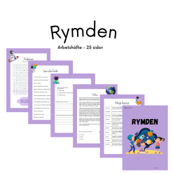 Rymden - arbetshäfte 25 sidor