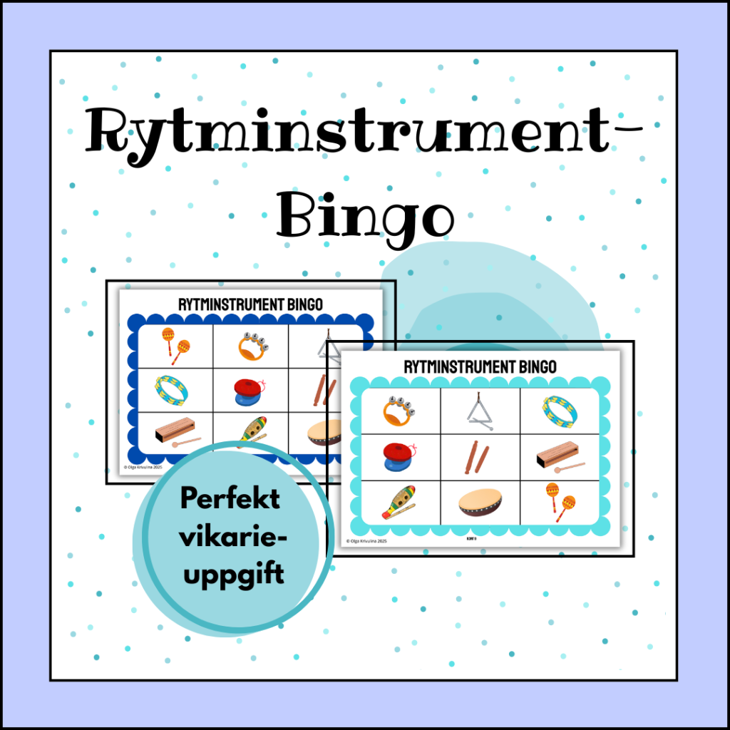 Rytminstrument-Bingo