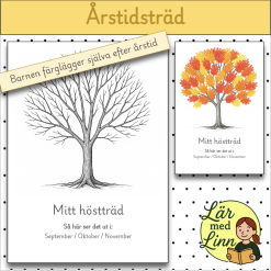 Årstidsträd - Färgläggningshäfte