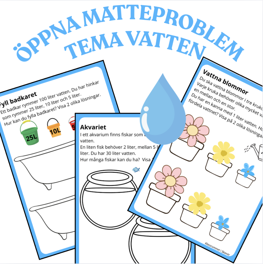 Öppna matteproblem – Tema Vatten