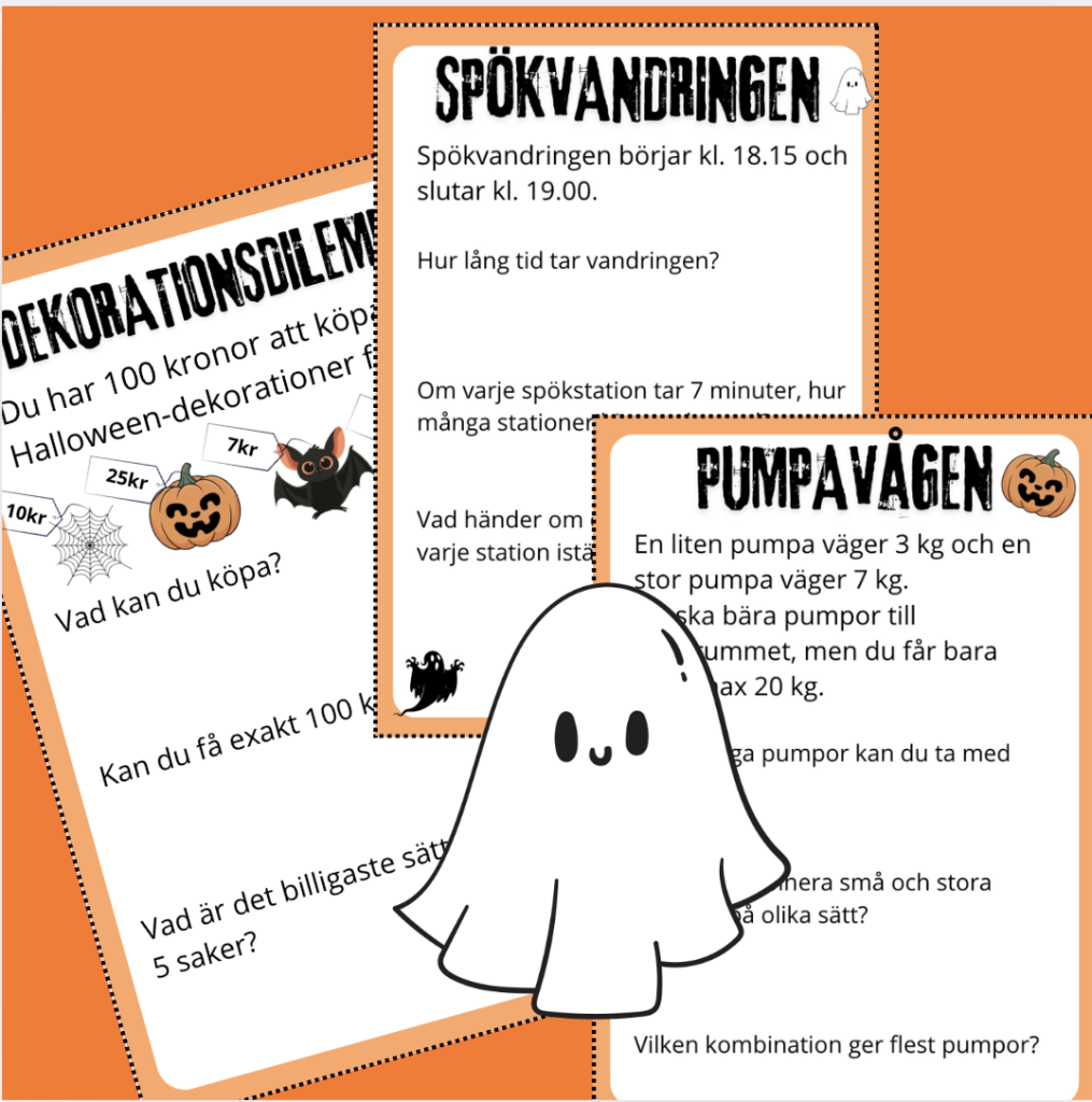 Halloween – Öppna matteproblem