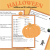 Halloween - Addition med 10-talsövergång 0-100