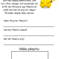 Läsförståelse Pokemon