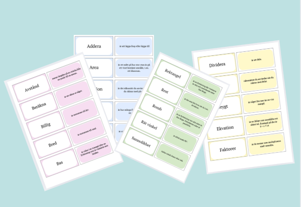 Matematik – 65 begrepp och förklaringar att öva på
