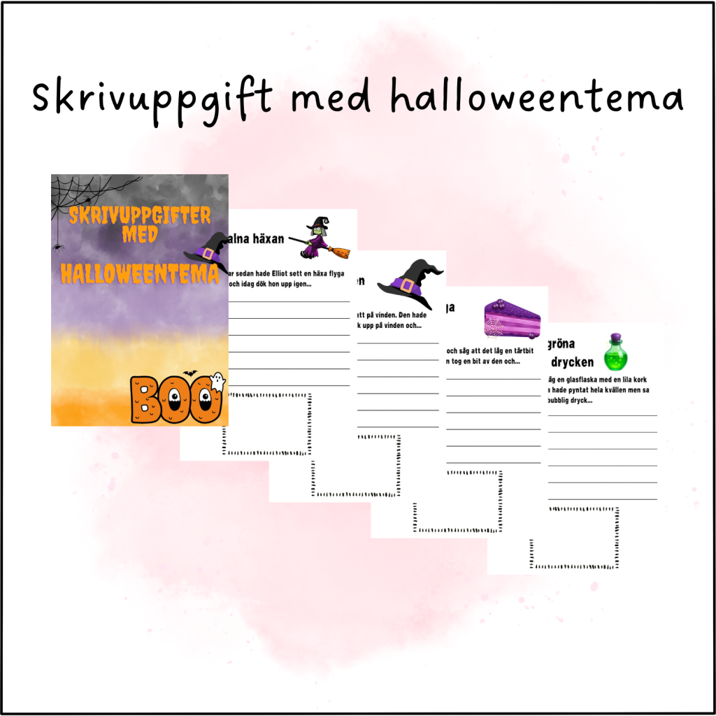 Skrivuppgift med halloweentema