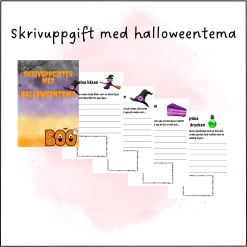 Skrivuppgift med halloweentema