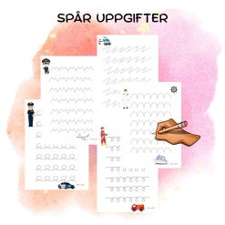 Spår uppgifter Handstil