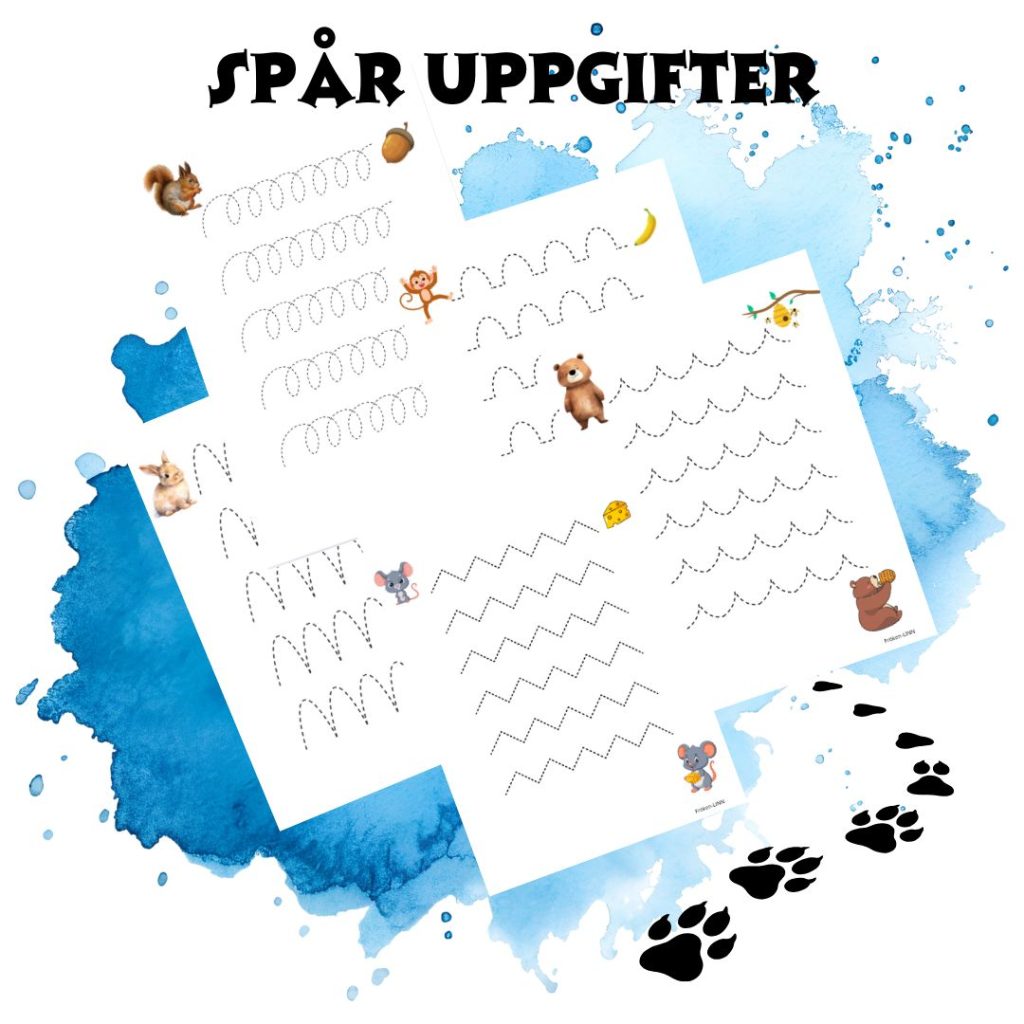 Spår uppgifter Handstil