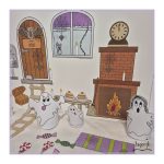 Spökfamiljens dörr – nissedörr till halloween - bild 4