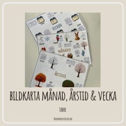 Bildkarta - månader, årstider & veckan