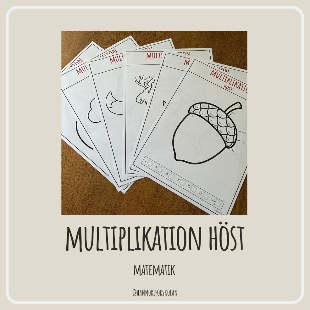 Målarbilder multiplikation höst