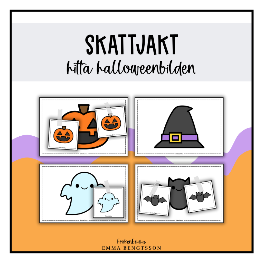 Skattjakt: hitta halloweenbilden