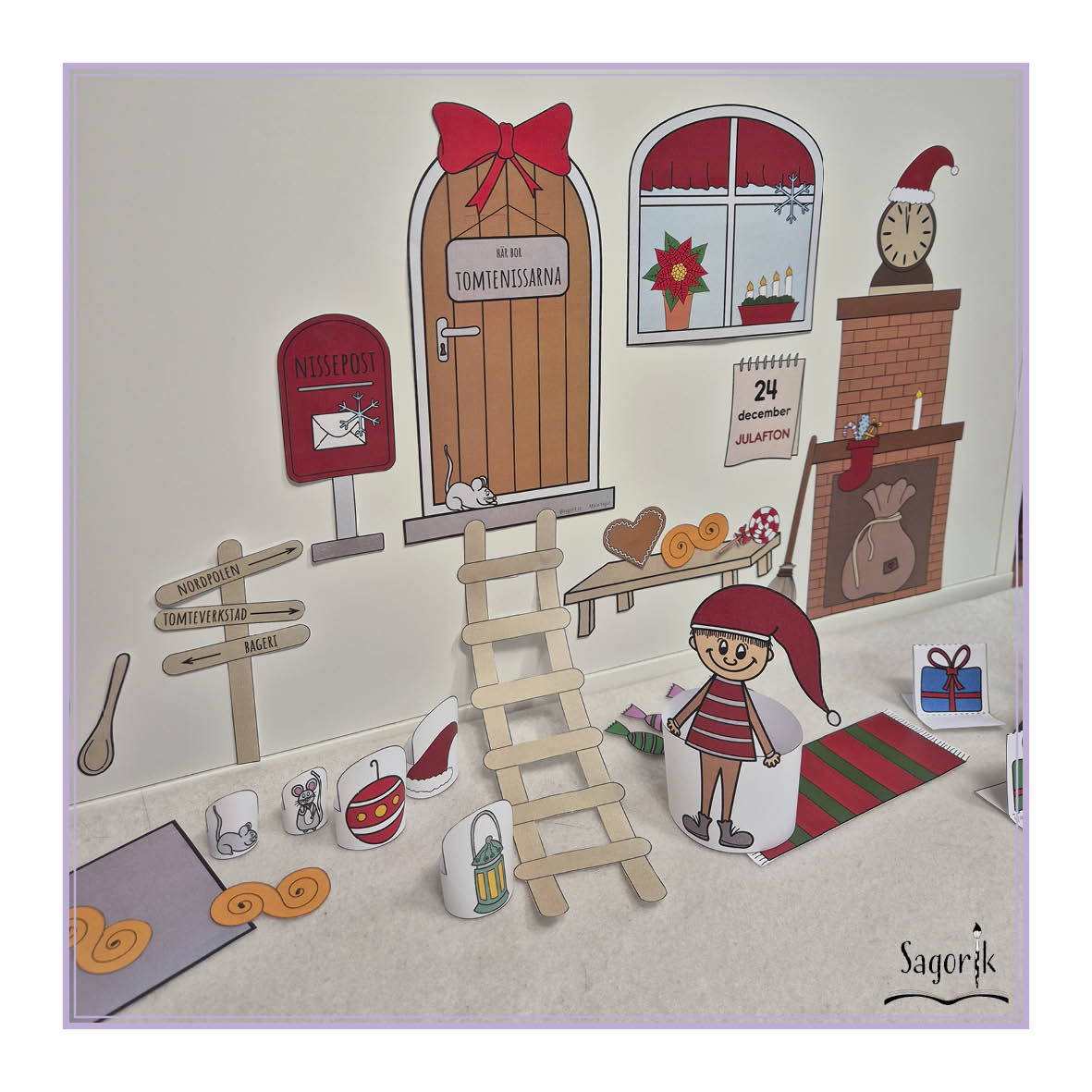 Tomtenissarnas dörr - nissedörr och enkel julkalender