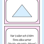 Geometri – Para ihop rätt form, bild, beskrivning (16 stycken) - bild 5