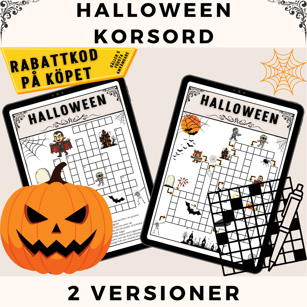 Halloween - Korsord